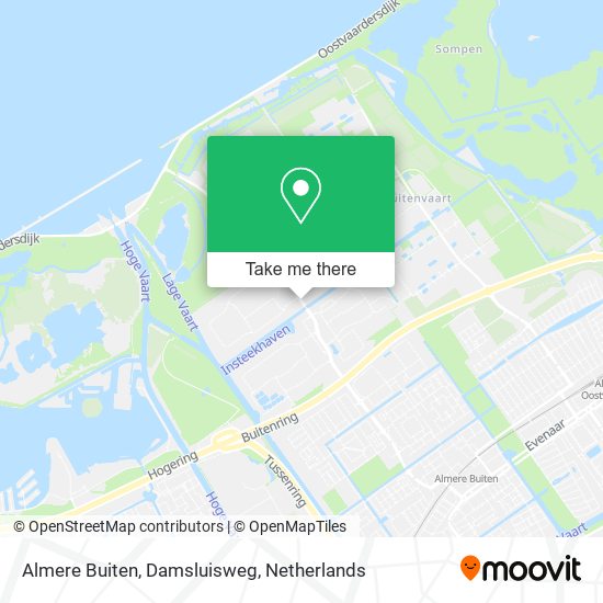 Almere Buiten, Damsluisweg map