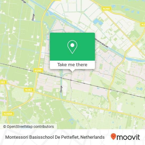 Montessori Basisschool De Petteflet map