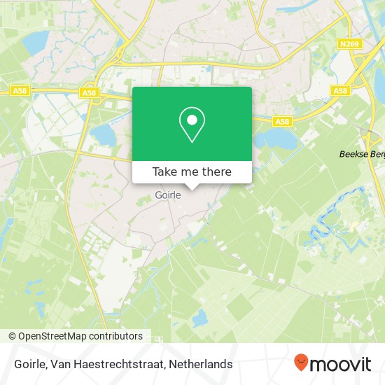 Goirle, Van Haestrechtstraat Karte