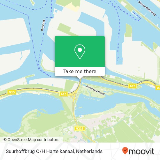 Suurhoffbrug O/H Hartelkanaal map