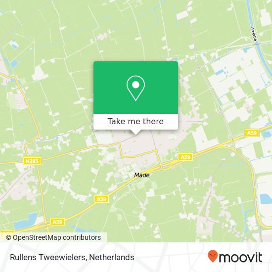 Rullens Tweewielers map