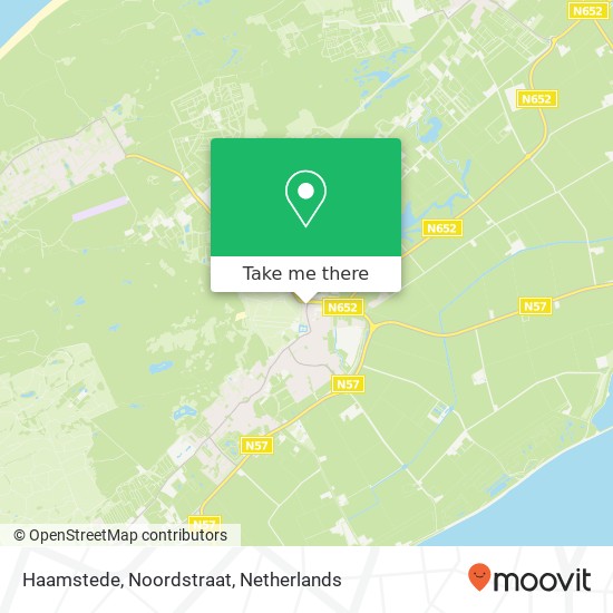 Haamstede, Noordstraat Karte