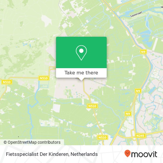 Fietsspecialist Der Kinderen map