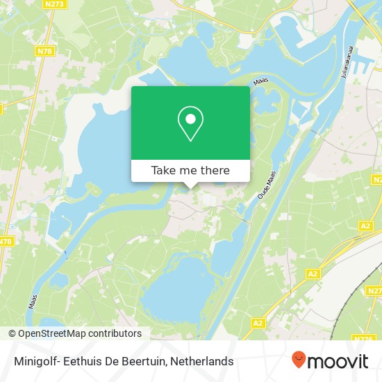 Minigolf- Eethuis De Beertuin map