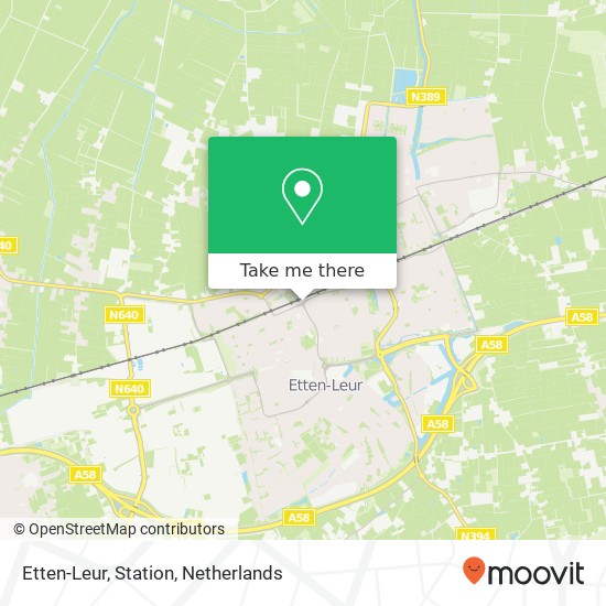 Etten-Leur, Station Karte