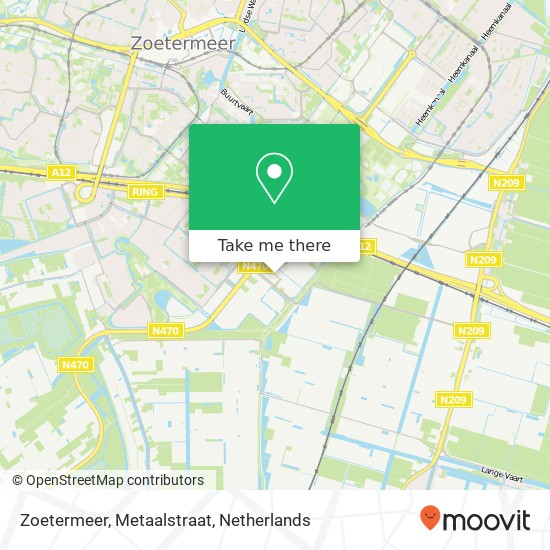 Zoetermeer, Metaalstraat Karte
