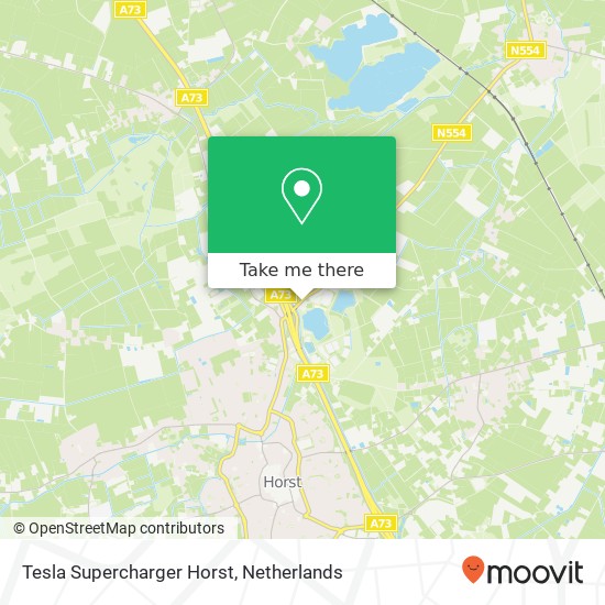 Tesla Supercharger Horst map