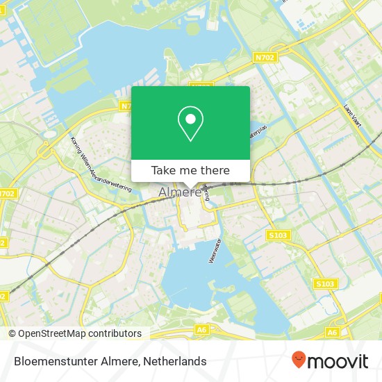 Bloemenstunter Almere map