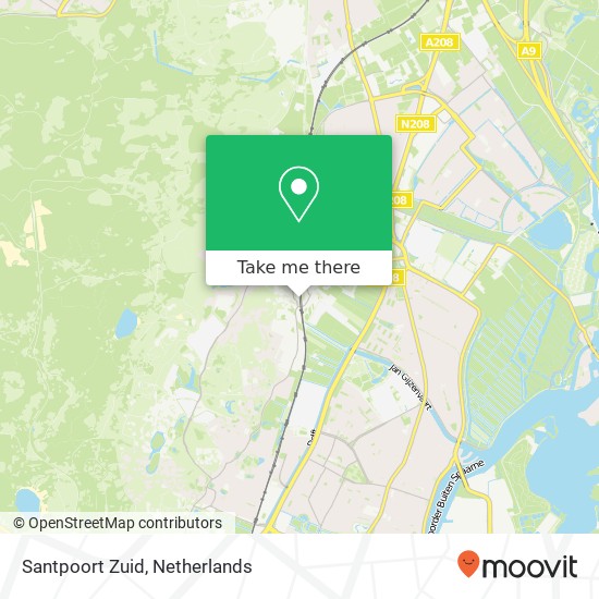 Santpoort Zuid map