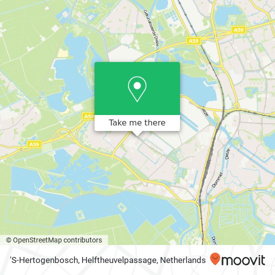 'S-Hertogenbosch, Helftheuvelpassage Karte