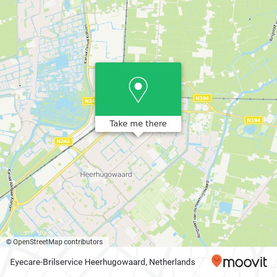 Eyecare-Brilservice Heerhugowaard map