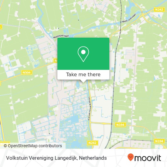 Volkstuin Vereniging Langedijk map