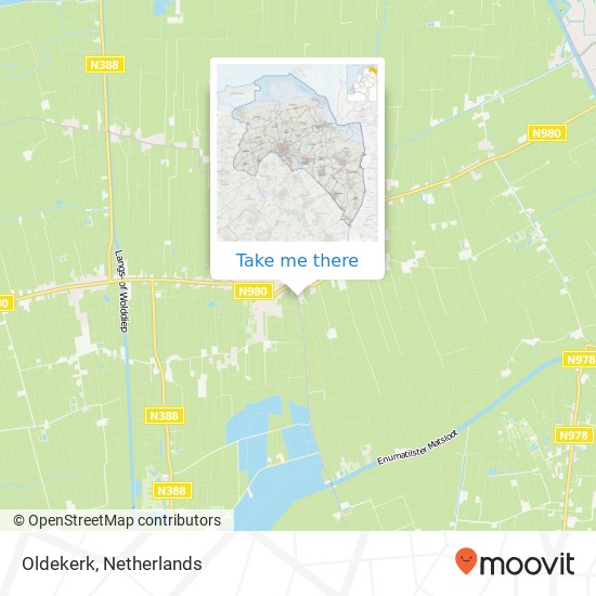 Oldekerk Karte