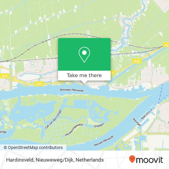 Hardinxveld, Nieuweweg/Dijk map