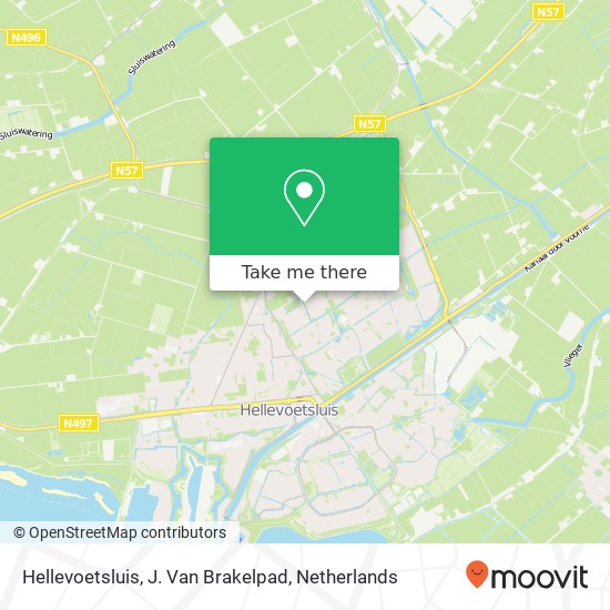 Hellevoetsluis, J. Van Brakelpad map