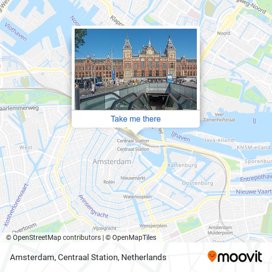 Amsterdam, Centraal Station map