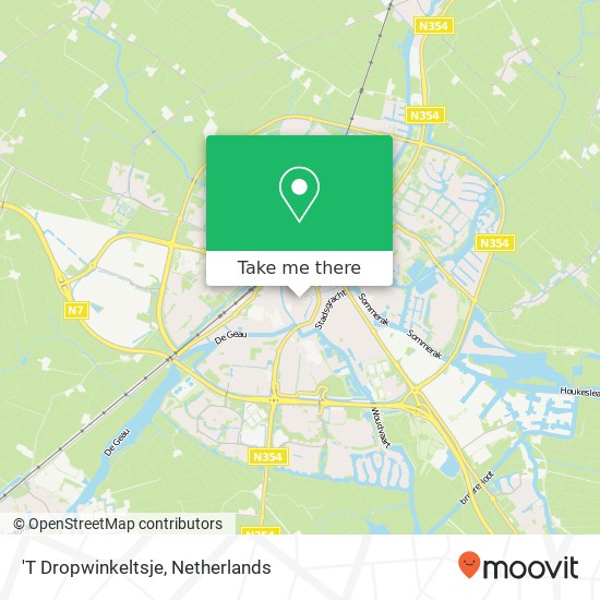 'T Dropwinkeltsje map