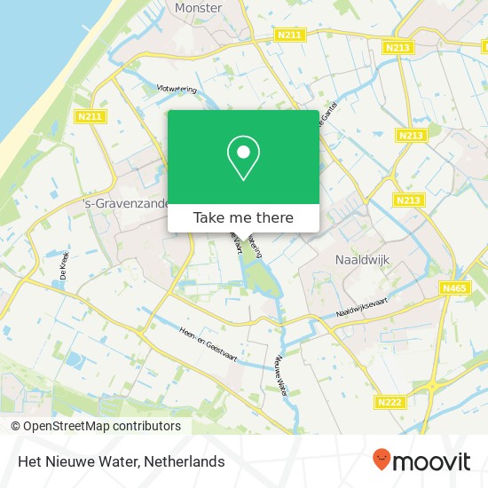 Het Nieuwe Water map