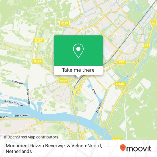 Monument Razzia Beverwijk & Velsen-Noord map