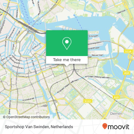 Sportshop Van Swinden map