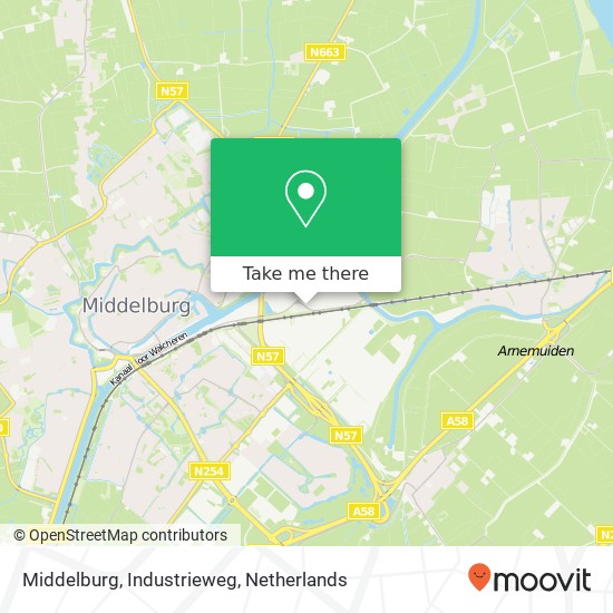 Middelburg, Industrieweg map