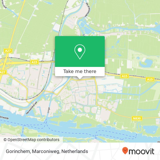 Gorinchem, Marconiweg map