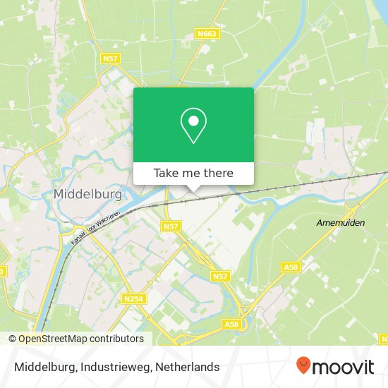 Middelburg, Industrieweg map