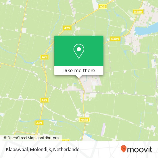 Klaaswaal, Molendijk Karte