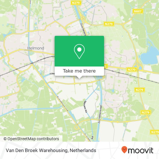 Van Den Broek Warehousing map