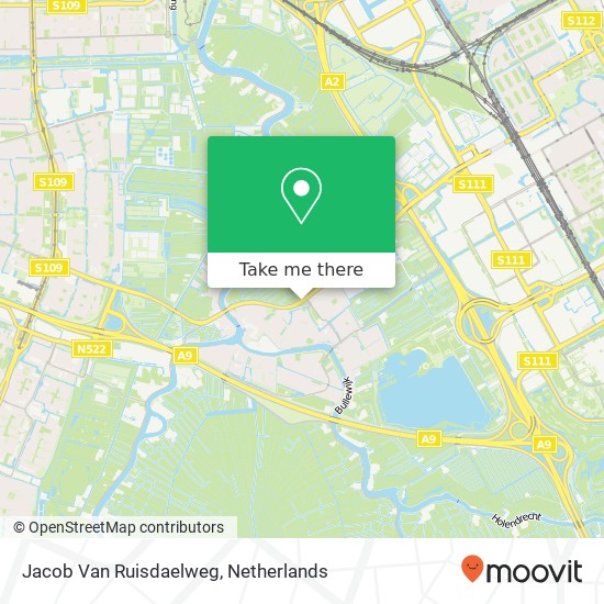 Jacob Van Ruisdaelweg map