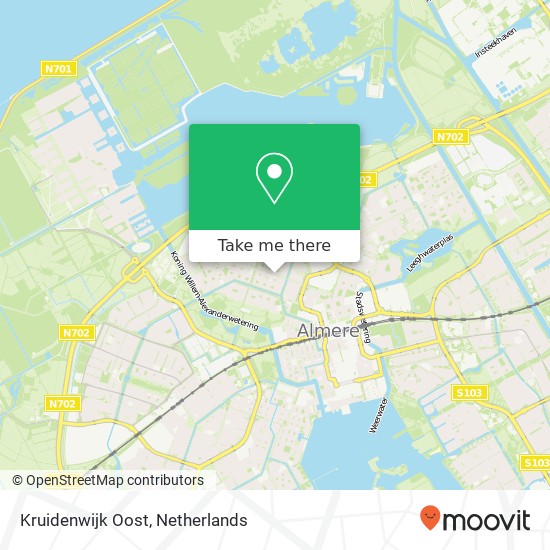 Kruidenwijk Oost map