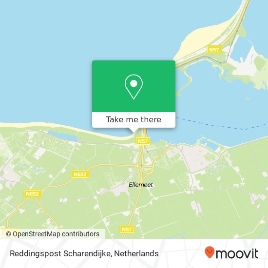 Reddingspost Scharendijke Karte