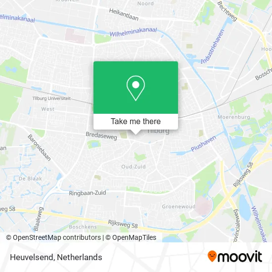 Heuvelsend map