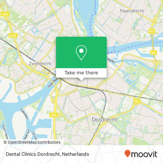 Dental Clinics Dordrecht Karte