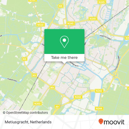 Metiusgracht map