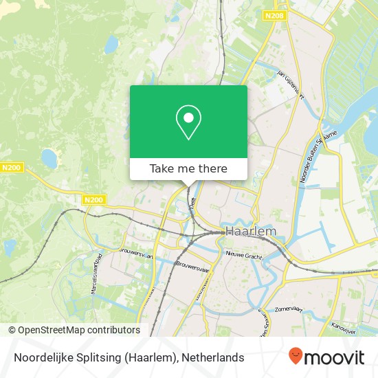 Noordelijke Splitsing (Haarlem) map