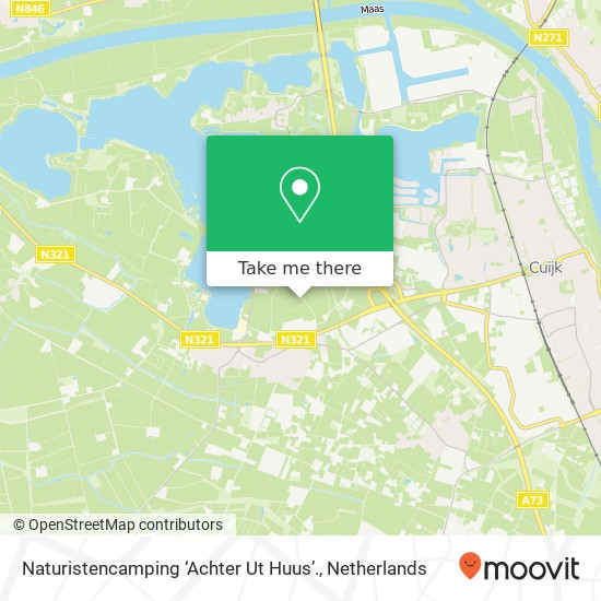 Naturistencamping ‘Achter Ut Huus’. map