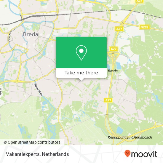 Vakantiexperts map