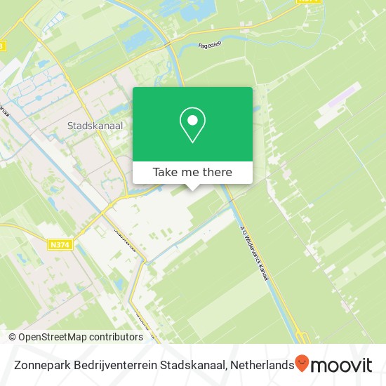 Zonnepark Bedrijventerrein Stadskanaal map