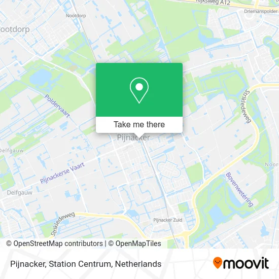 Pijnacker, Station Centrum map