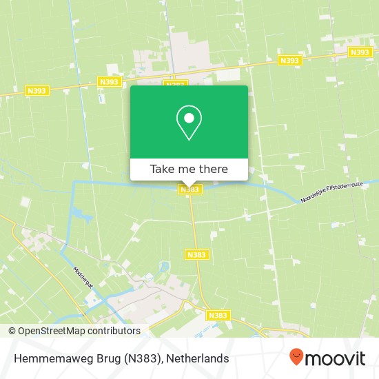 Hemmemaweg Brug (N383) map