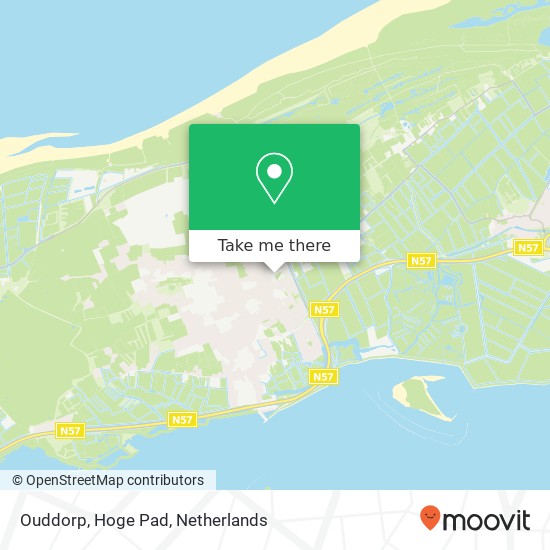 Ouddorp, Hoge Pad map