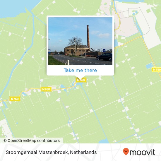 Stoomgemaal Mastenbroek map