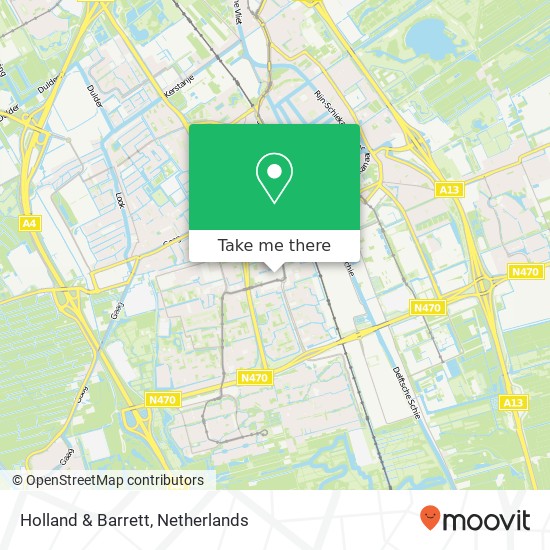 Holland & Barrett map