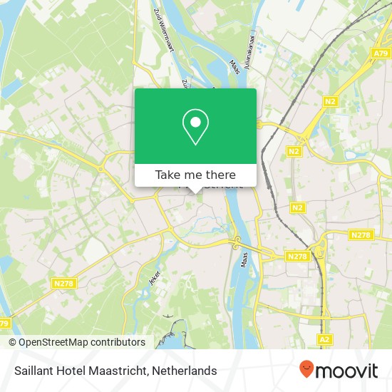 Saillant Hotel Maastricht map