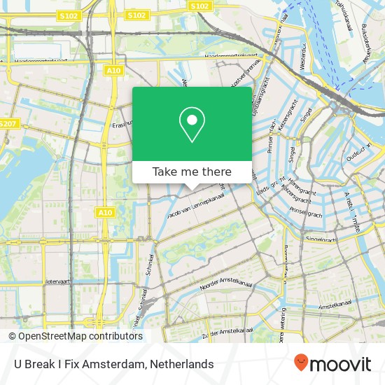 U Break I Fix Amsterdam map
