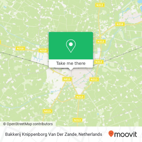 Bakkerij Knippenborg Van Der Zande map