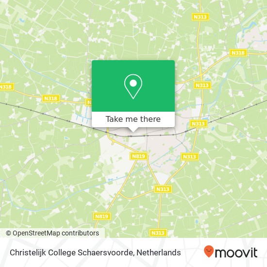 Christelijk College Schaersvoorde map