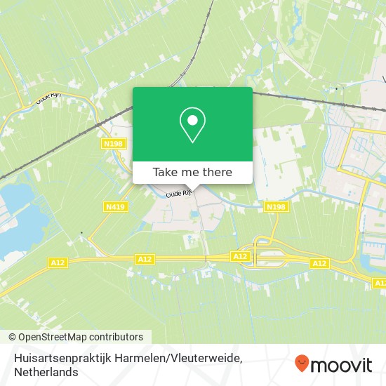 Huisartsenpraktijk Harmelen / Vleuterweide map