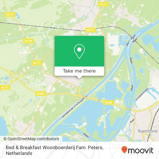 Bed & Breakfast Woonboerderij Fam. Peters map